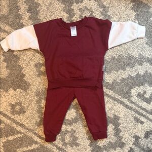 Badgley Mischka Burgundy Baby Top